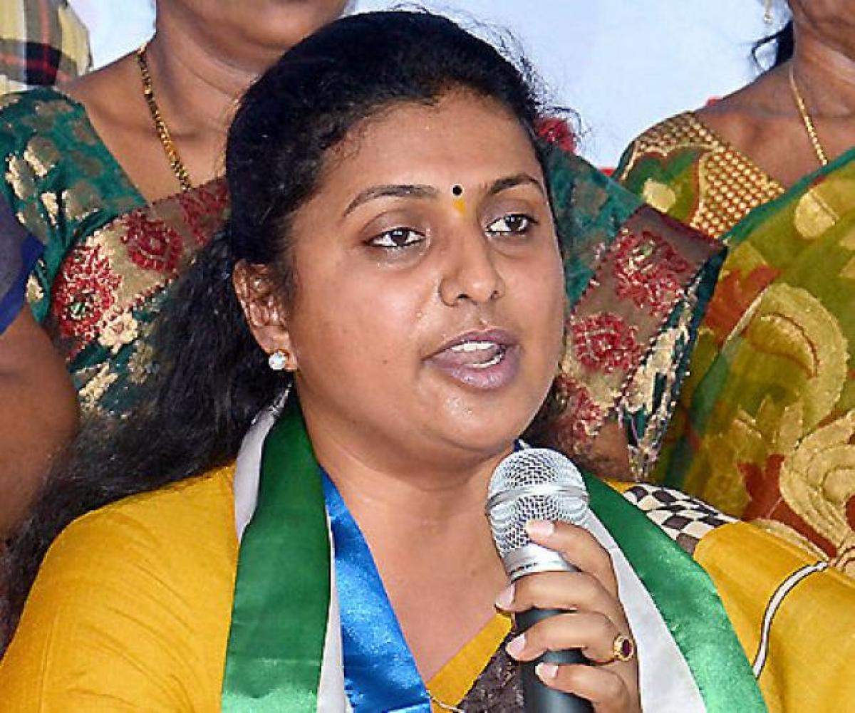 YSRCP MLA Roja slams Chandrababu, Pawan Kalyan over special status issue